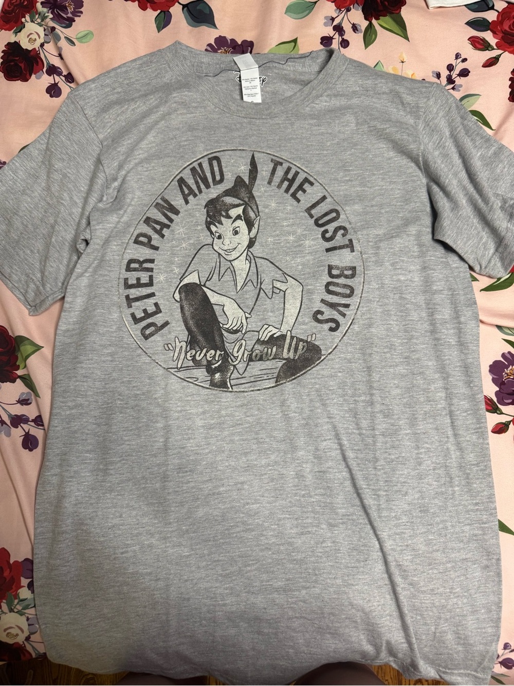 Disney Peter Pan Graphic Tee - Gray